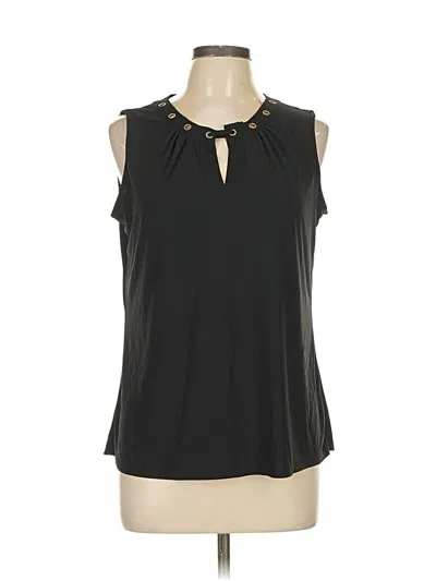 Pre-owned Notations Sleeveless Blouse In Black