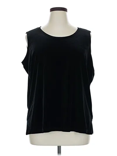 Pre-owned Notations Sleeveless Blouse In Black