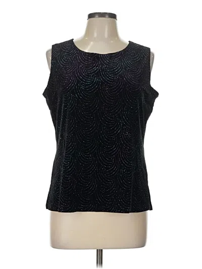 Pre-owned Notations Sleeveless Blouse In Black