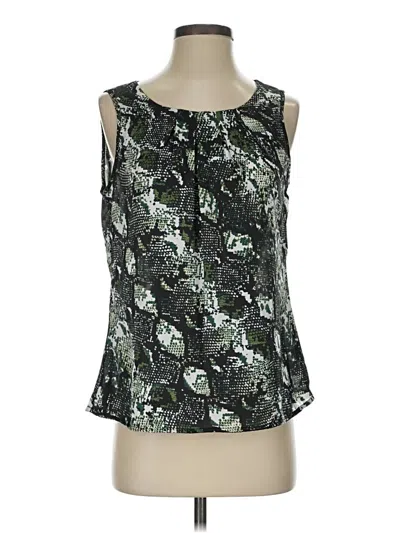 Pre-owned Notations Sleeveless Blouse In Green
