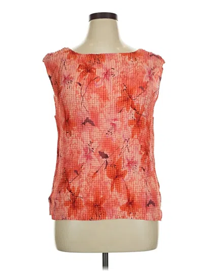Pre-owned Notations Sleeveless Blouse In Orange