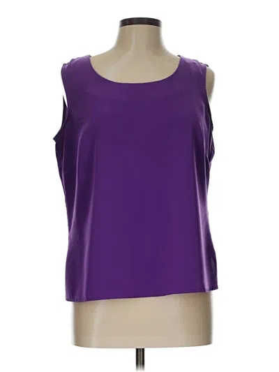Pre-owned Notations Sleeveless Blouse In Purple