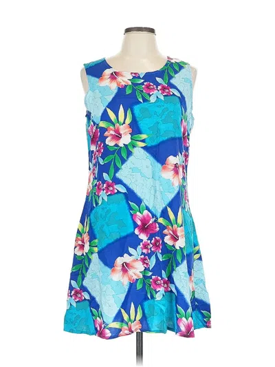 Pre-owned Notations Sleeveless Top Blue Boatneck Tops