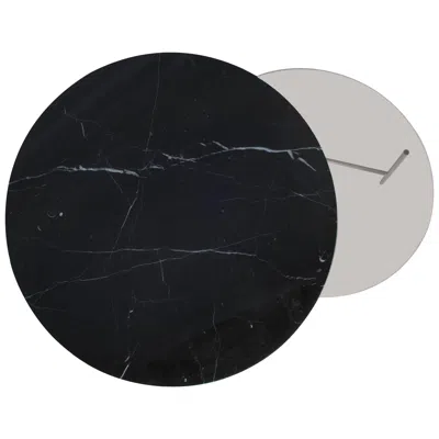 Pre-owned Note Design Studio Black Marble Zorro Coffee Table,