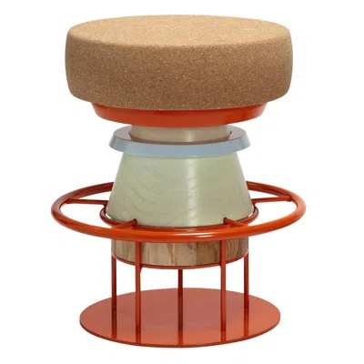 Pre-owned Note Design Studio Colorful Tembo Stool,  In Brown