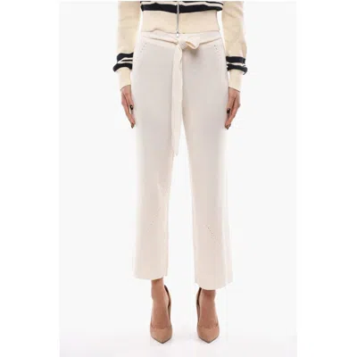 Notes Du Nord Knit Erin Flared Pants With Belt