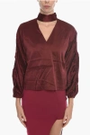 Notes Du Nord Silk Electra Blouse With Cut Out Details