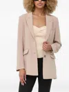 Notes Du Nord Single-breasted Button Blazer In Neutral
