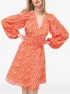 Notes Du Nord Zebra-print Button-detailed Mini Dress In Multi
