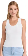 Nothing Please Estefania Tank White In White