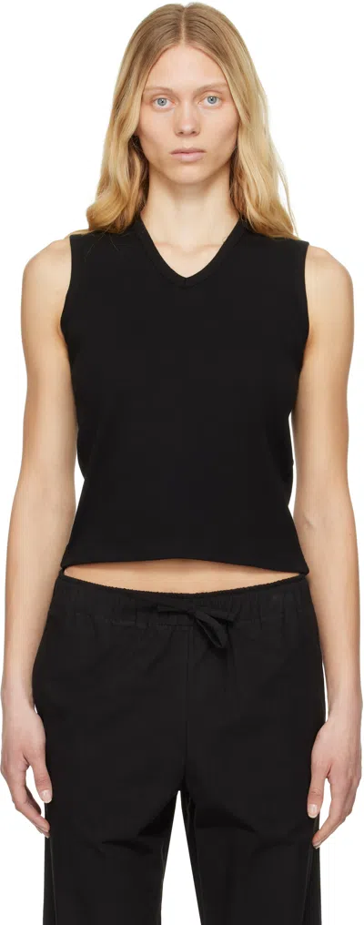 Nothing Written Black 90's V-neck Tank Top
