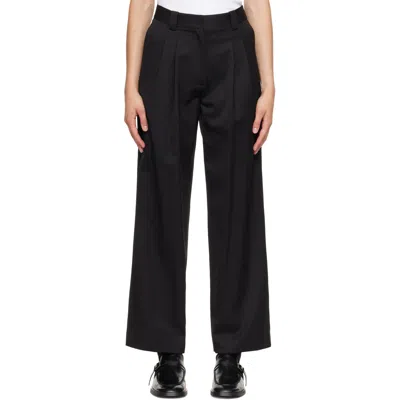 Nothing Written Black Frame Wool Trousers
