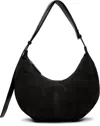 Nothing Written Black Ht Suede Shoulder Bag In Black