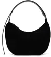 Nothing Written Black Leather Shoulder Bag In Black