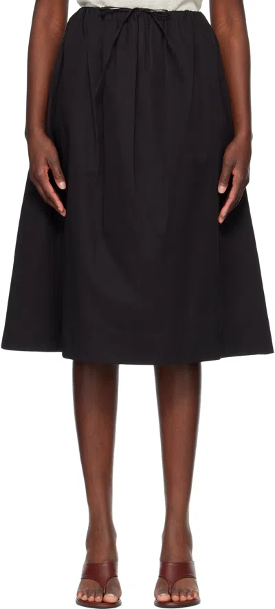Nothing Written Black Leia A-line Midi Skirt