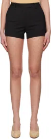 Nothing Written Black Micro-cotton Chino Shorts In Black