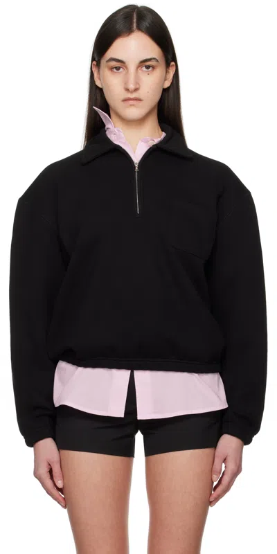 Nothing Written Black Pond Quarter Zip Sweatshirt
