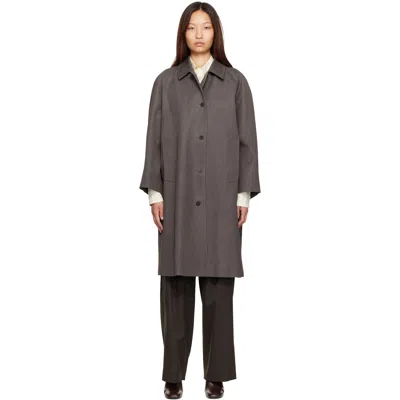Nothing Written Brown Balmacaan Coat