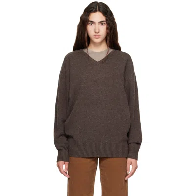 Nothing Written Brown Carna V-neck Sweater