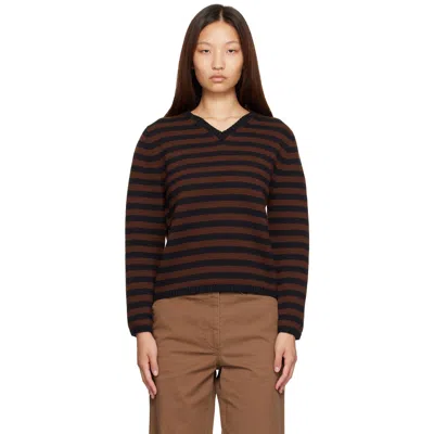 Nothing Written Brown Molly V-neck Pullover Sweater