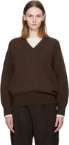 Nothing Written Brown Pound Alpaca Sweater In Brown