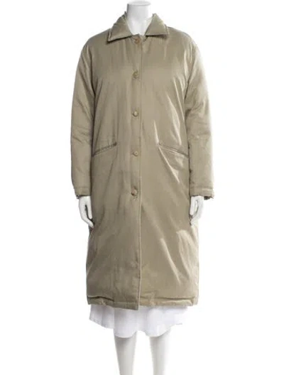 Pre-owned Nothing Written Coat In Green/neutrals