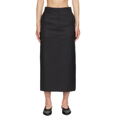 Nothing Written Gray Bany Wool Midi Skirt