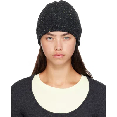 Nothing Written Gray Cookie Beanie In Charcoal