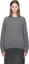 Nothing Written Gray Jude Round Sweater In Gray