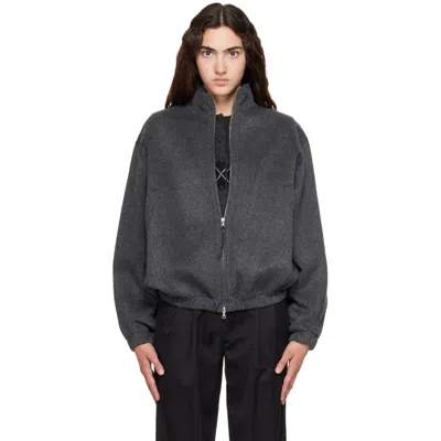 Nothing Written Gray Plaza Zip Blouson Jacket