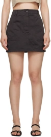 Nothing Written Gray Sam Miniskirt In Charcoal