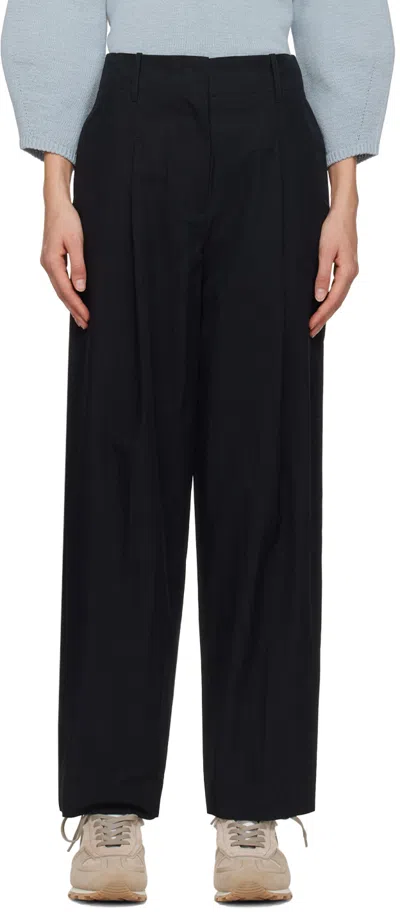 Nothing Written Navy Mailo Trousers In Dark Navy