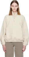 Nothing Written Off-white Woolly Fleece Sweater In White