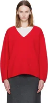 Nothing Written Red Cerin Deep V-neck Sweater In Brown