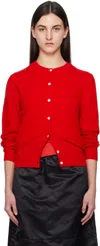 Nothing Written Alpaca Knit Cardigan In Red