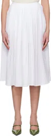 Nothing Written White Serto Gathered Midi Skirt In White