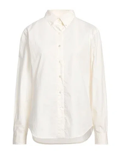 Nothing Written Woman Shirt Ivory Size M Cotton In White