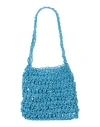 Nothingeverything Woman Handbag Azure Size - Textile Fibers In Blue