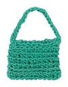 Nothingeverything Woman Handbag Green Size - Textile Fibers In Green