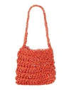 Nothingeverything Woman Handbag Orange Size - Textile Fibers
