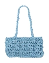 Nothingeverything Woman Handbag Sky Blue Size - Textile Fibers In Blue