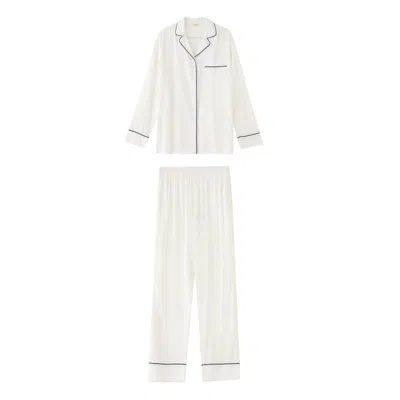 Notlabeled Men's Comfort Bamboo Pajama Set - White