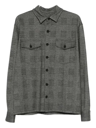 Notrainproof Checked Shirt In Gray