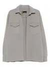 Notrainproof Flap-pocket Shirt In Gray