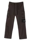 Notrainproof Logo-appliqué Cargo Trousers In Brown