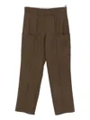 Notrainproof Panelled Trousers In Brown