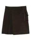 Notrainproof Pleat-detail Kilt In Black