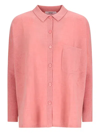 Notshy Andrea Button Pocket Shirt In Pink