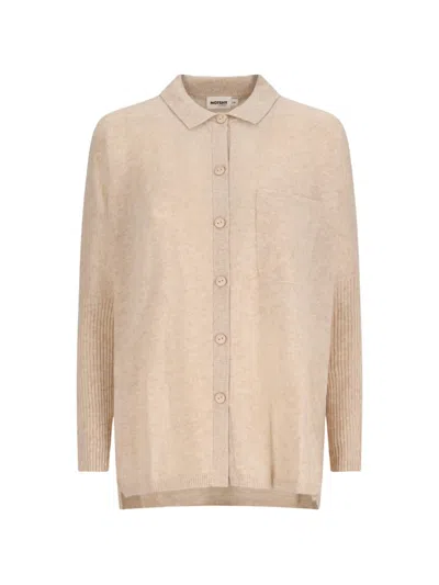 Notshy Andrea Button-down Cashmere Shirt In Neutral