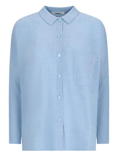 Notshy Andrea Pocket Button-up Shirt In Blue